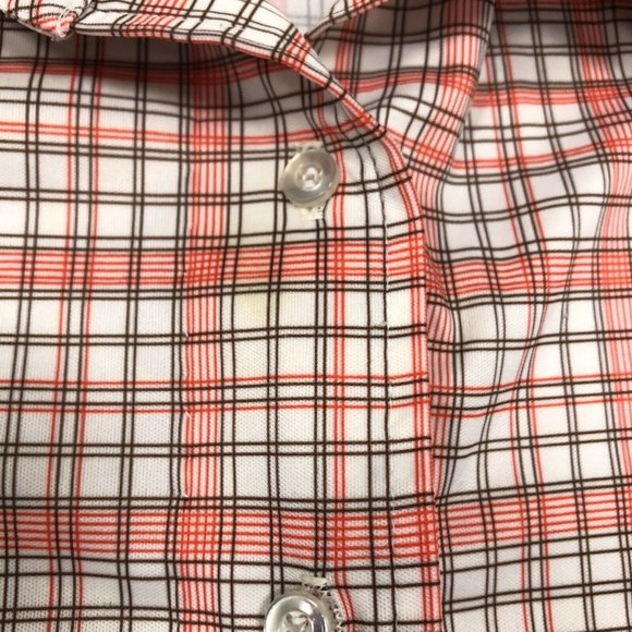 Vintage Kokobay By Eccobay Polyester Button Up‎ Shirt Plaid (NO SIZE TAG) (26) - Picture 10 of 10